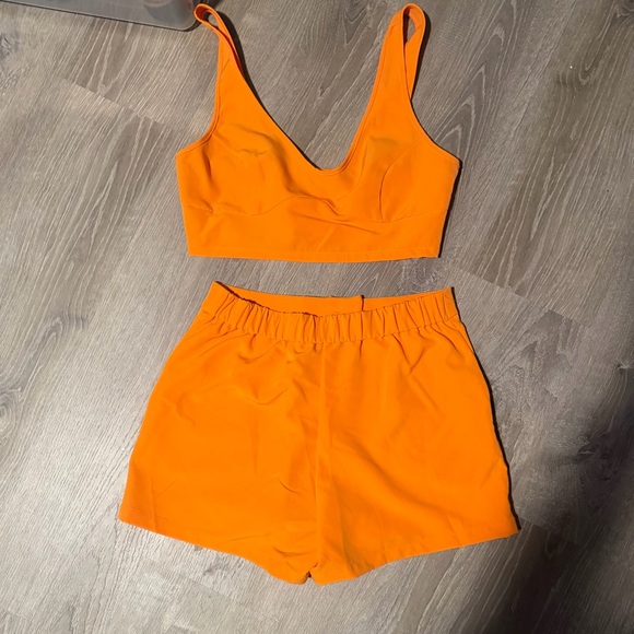 Vibrant Orange Two-Piece Set - Picture 2 of 3